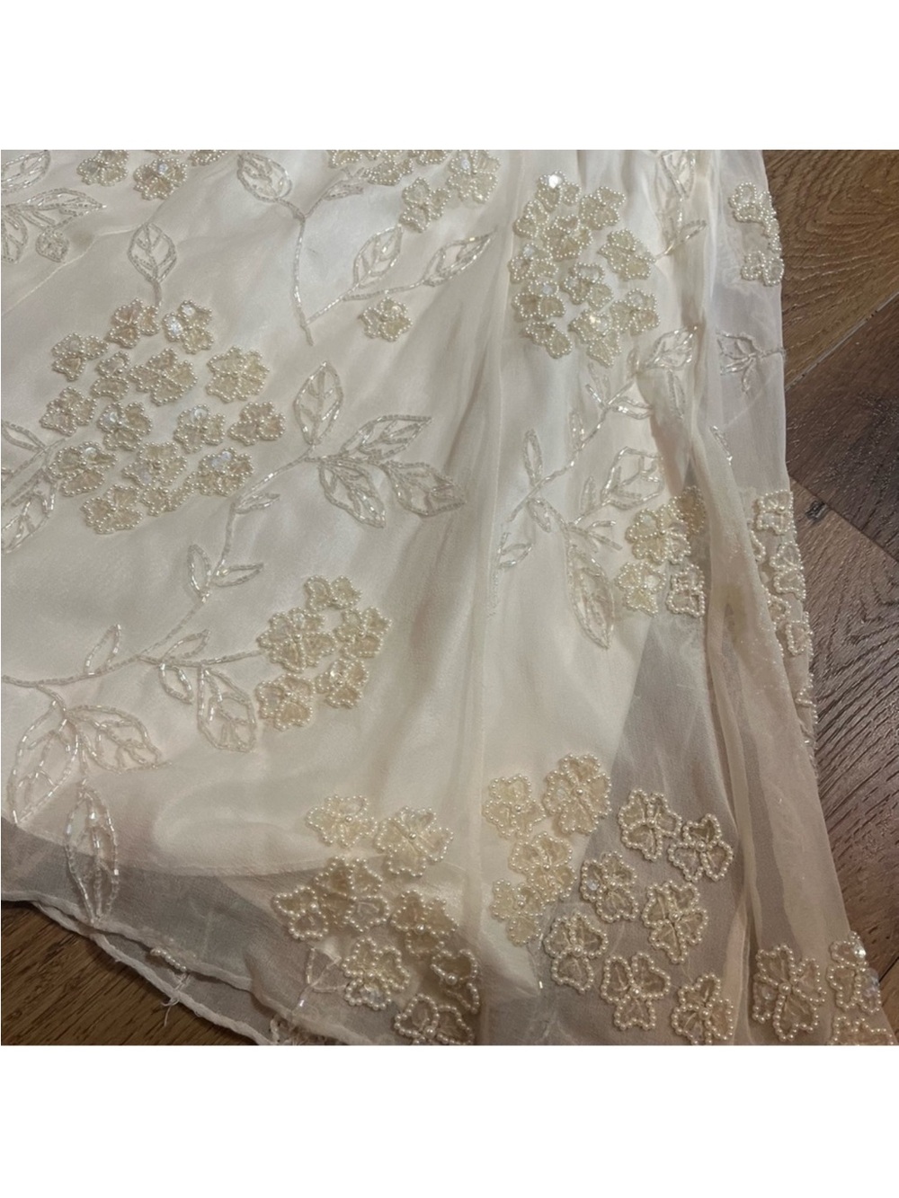 Vintage 100% Silk Beaded Dress Vintage Silk Dress Vintage Beaded Deess Wedding - Picture 16 of 16